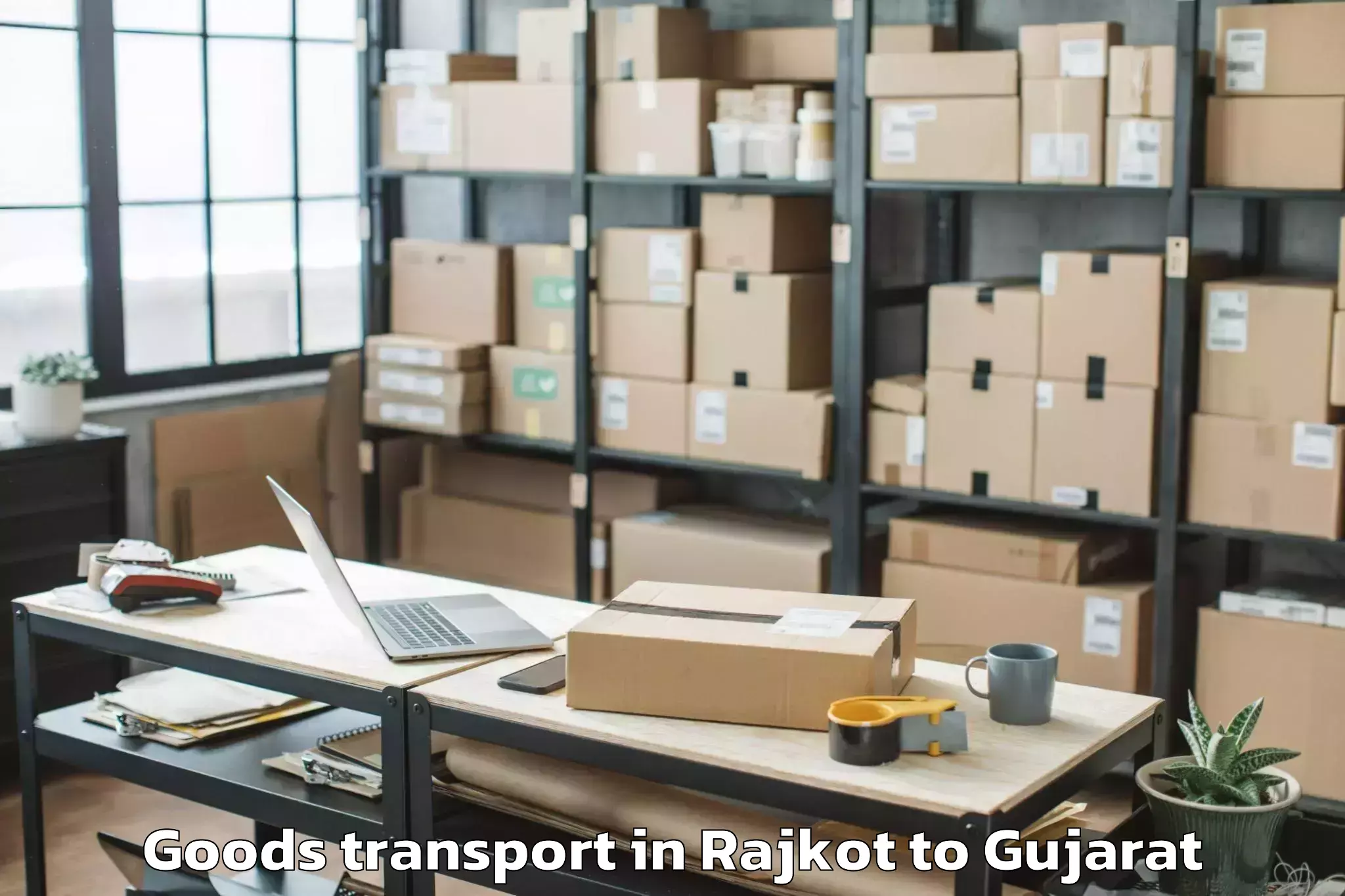 Rajkot to Thasra Goods Transport